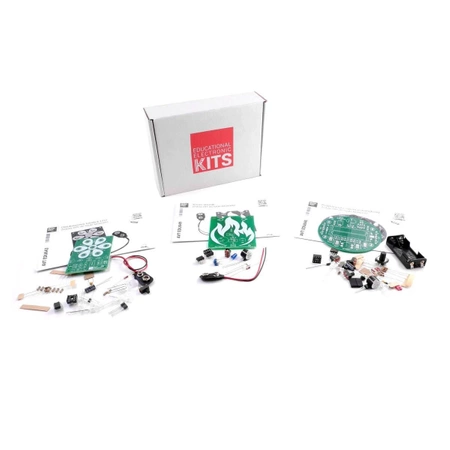 Zestaw 3 kitów DIY do nauki lutowania, AVT EDUBOX1