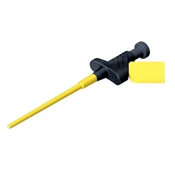 Chwytak pazurkowy 158mm z gniazdem 4mm elastyczny, czarny, 300V