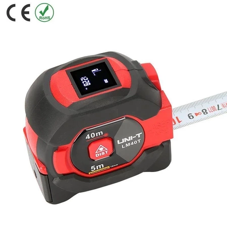 Dalmierz laserowy Uni-T LM40T, zasięg 40 m, taśma miernicza 5 m