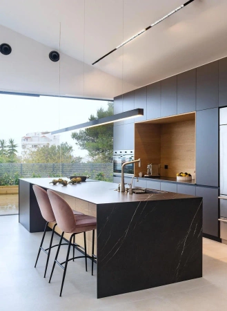 Lampa szynowa wisząca magnetyczna 10W 800lm 4000K 30cm czarna M-LINE