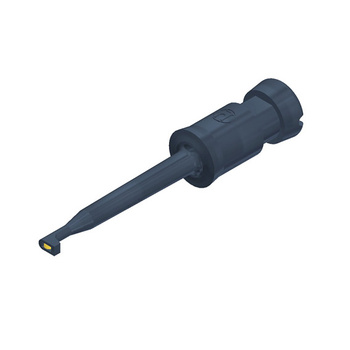 Chwytak haczykowy miniaturowy 57mm, lutowany, czarny