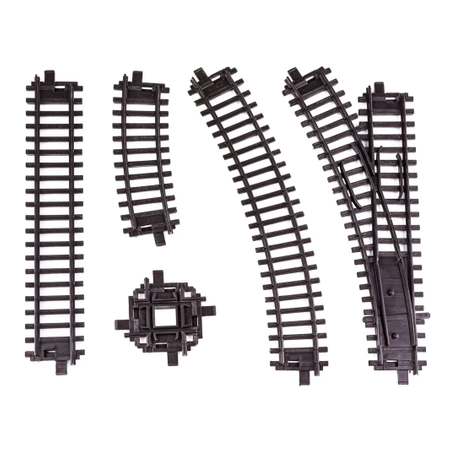 Zestaw Realistyczna Kolejka Parowóz Wagony Zajazd Tory