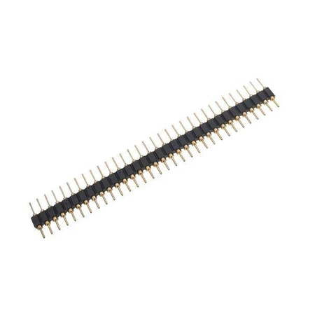 Listwa kołkowa goldpin 1x32 pin, raster 2,54 mm, prosta, precyzyjna