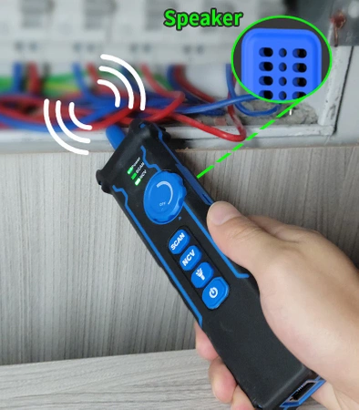 Tester okablowania i miernik mocy optycznej LCD, RJ-45, RJ-11, BNC z szukaczem par, pióro świetlne VFL Noyafa NF-8508