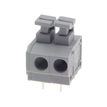 Złącze zatrzaskowe do druku, 2 pola, raster 5mm, wysokość 15,5mm, 250V / 10A, 1,5mm², PA66, Degson DG235