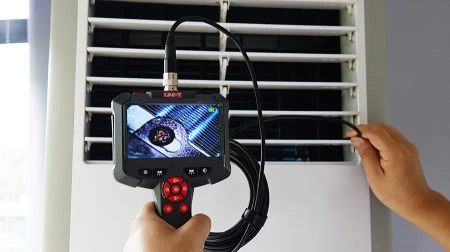 Ręczny endoskop przemysłowy z kamerą, ekranem 4.3″ i sondą IP67, Kamera inspekcyjna Uni-T UT665P