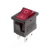 Włącznik ON-OFF klawiszowy 230V AC, czerwone podświetlenie, DPST 3P