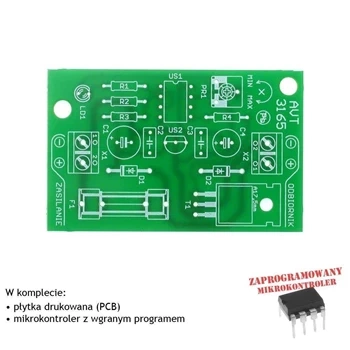 Mikroprocesorowy odstraszacz kretów - PCB i mikroprocesor do projektu AVT 3165