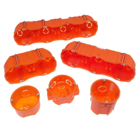 Puszka podtynkowa 60mm, głębokość 60mm, podwójna