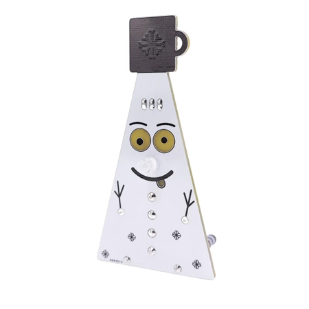 Wesoły Bałwanek LED - ozdoba DIY, zestaw do nauki lutowania, XMAS7