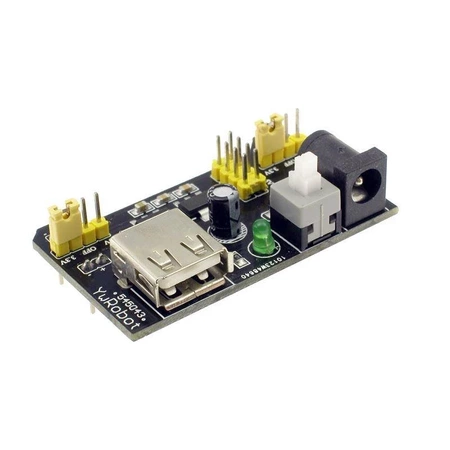 Moduł zasilania 3.3V-5V do płytek stykowych (rozstaw pinów 41mm)