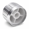 Gałka aluminiowa do potencjometru na oś 6mm - 30x17mm - srebrna - GSL30