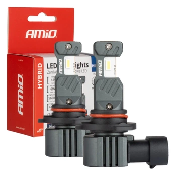 Żarówka samochodowa LED 2szt HIR2 6000K Canbus 60W AMIO-04119 seria HYBRID AMIO-04119