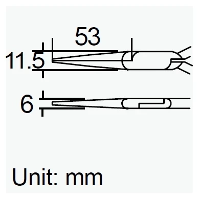 Szczypce PM-746 płaskie wydłużone 150mm Proskit