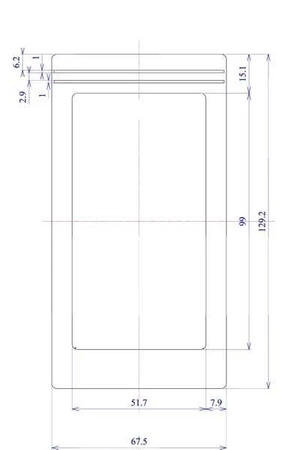 Obudowa 68x129, h=24mm, Z34