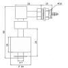 Magnetyczny czujnik poziomu cieczy CMW60 kątowy