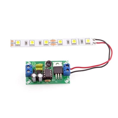Powolny rozjaśniacz LED 12 V 1-20 s - KIT AVT 1975