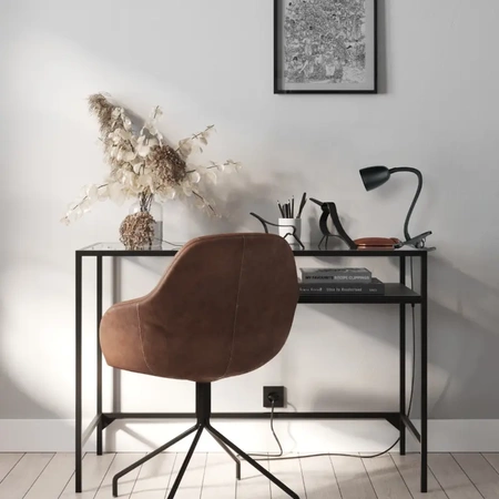 Lampka LED z klipsem czarna, 4W, 320lm, zasilanie 230V