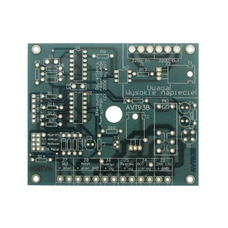Sterownik oświetlenia awaryjnego 12V - PCB do projektu AVT 938