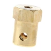 Piasta sześciokątna 12 mm do koła na oś 3 mm z mosiądzu do DIY