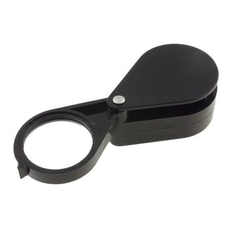 Lupa kieszonkowa, składana, 5 dioptrii, fi 30mm, 3 soczewki