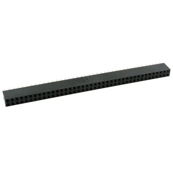 Gniazdo dwurzędowe 2x40pin, r2.54, proste