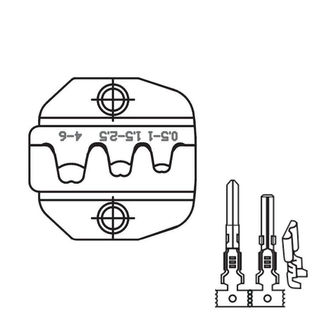Zaciskarka konektorów nieizolowanych 0.5-6mm2, Proskit CP-3006FD45
