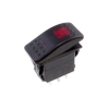Przełącznik ON-ON 2-poz 7-pin 2 LED czerwone Carling