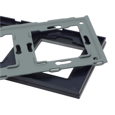 Ramka szklana - potrójna - czarna - do modułów Tawoia Glass