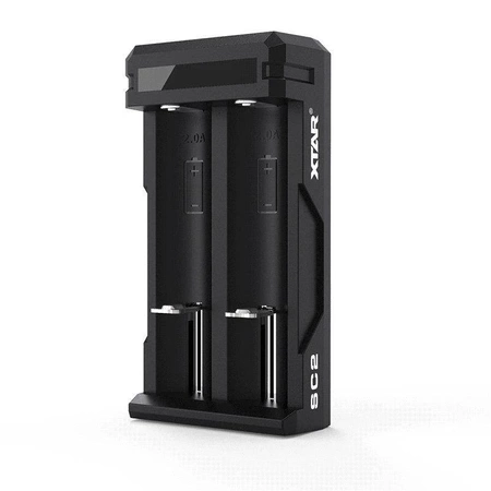Ładowarka szybka 2-kanałowa do ogniw Li-ion 18650, USB-C, Xtar SC2