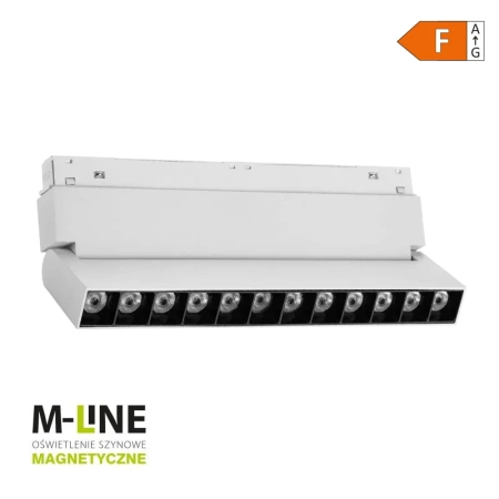Reflektor szynowy magnetyczny liniowy 12W 960lm 4000K biały M-LINE