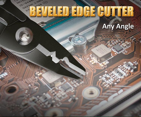 Szczypce wielofunkcyjne 4w1: (Zaciskarka, ściągacz izolacji, obcinaczki i szczypce) CP-419 Proskit