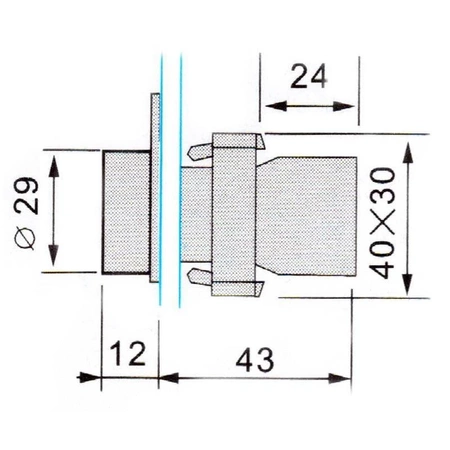 Przycisk XB2-BA31 monostabilny okrągły 3A/240V zielony (NO)