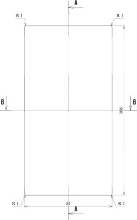 Obudowa 54x105, h=32mm, Z7A