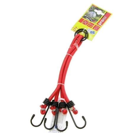 Spinacz do bagażu 4 ramienny, expander gumowy w oplocie proFEX 91769