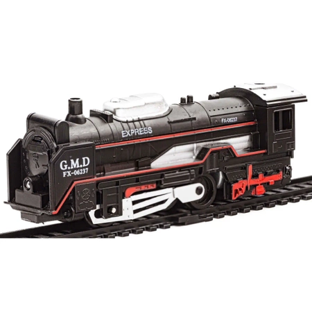 Zestaw Elektryczna Kolejka - Parowóz + Wagony Pasażerskie