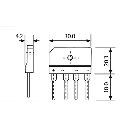 Mostek prostowniczy 25A 1kV GBJ2510