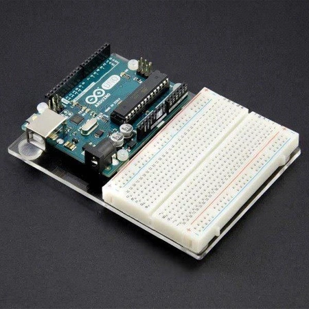 Podstawka plexi pod Arduino UNO R3 - budowa prototypów