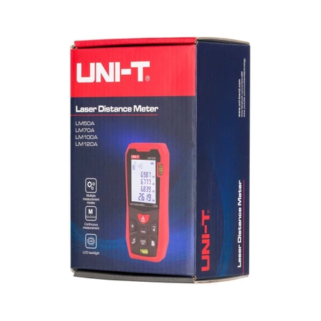 Dalmierz laserowy Uni-T LM70A, zasięg 70 m, pamięć 99 pomiarów