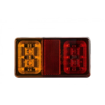 Lampa tylna LED do przyczepy, strona lewa, 4 funkcje: pozycyjne, kierunkowskaz, stop, odblask, 16 LED, L2295