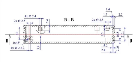 Obudowa uniwersalna Z19, 128 × 94 × 25 mm, ABS, czarna, z panelami bocznymi, Kradex
