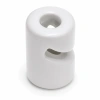 Uchwyt ceramiczny biały 20×30 mm do przewodu natynkowego - Ceramic Classic Loft