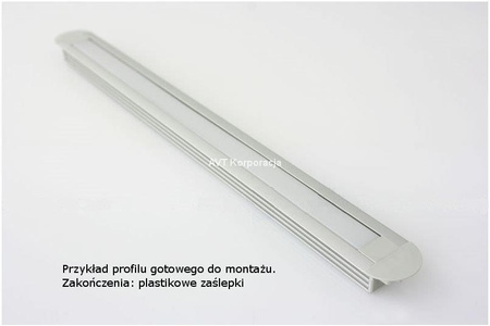 Profil PDS4-K, aluminium anodowane, osłonka mleczna, 1m
