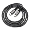 Kabel USB-C - USB-C, 60 W, 1,2 m, czarny, Miccell, MIC-003759