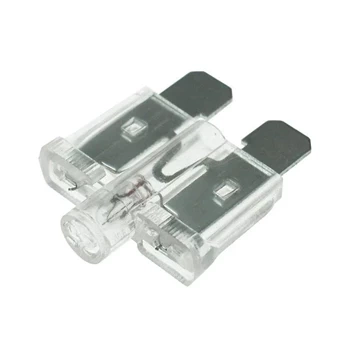 Bezpiecznik samochodowy nożowy STANDARD 25 A z diodą LED, przezroczysty, 1 sztuka