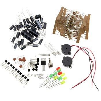 Zestaw elementów do nauki elektroniki. Kurs dla początkujących - Lekcja nr 2 - 15 ćwiczeń - EDW A02