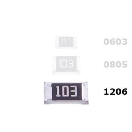 Rezystor 2,2 kom, 5%, 0,25 W, SMD 1206