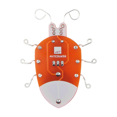 Czerwony robaczek DIY do nauki lutowania AVTEDU658