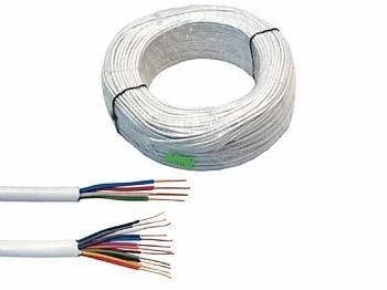 Przewód YTDY 4 × 0,5 mm, okrągły, do domofonów i systemów alarmowych, 1 mb