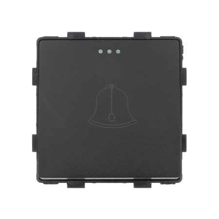 Włącznik szklany dzwonkowy - czarny - Tawoia Glass